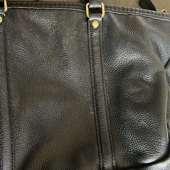 Coach Central Satchel bag in black pebbled leather - Picture 11 of 16